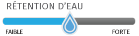 Water Retention for Mélange d’empotage naturel et organique Black Gold® is medium